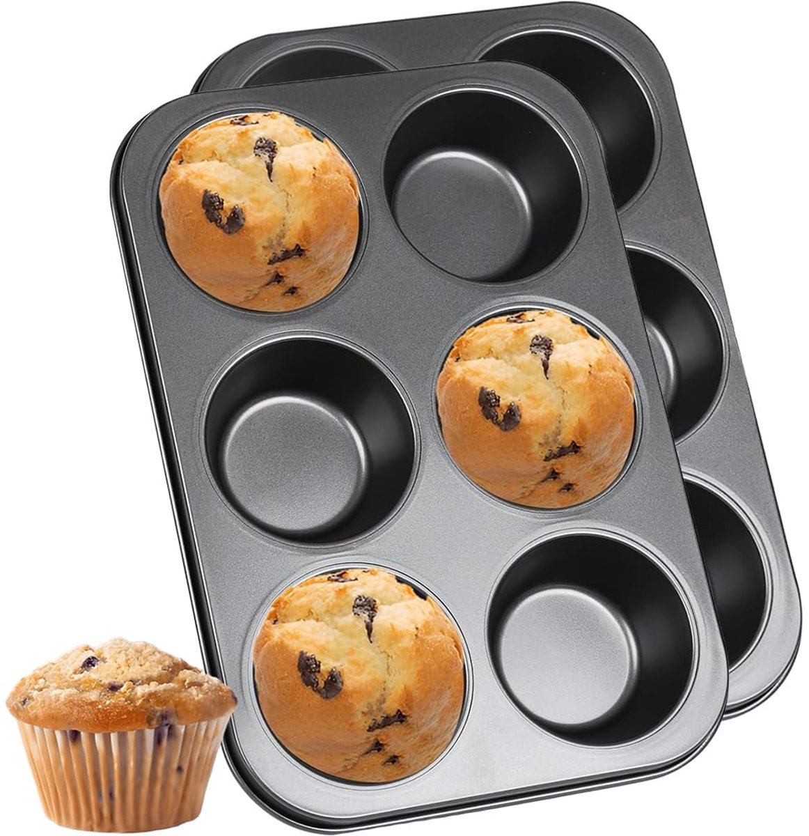 Ibenzoa® bakvormset voor muffins en cupcakes, vaatwasmachinebestendig