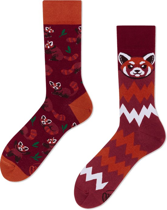 Chaussettes unisexes Many Mornings - Panda rouge - Unisexe - Taille : 43-46