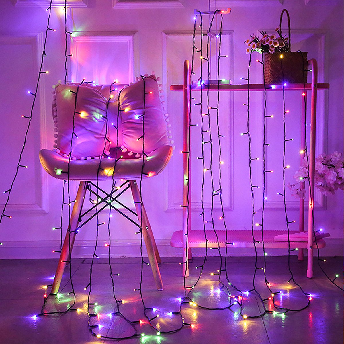 80m 800 LED Lichtketting Buiten Binnen Met Steker Lichtkettinggordijn Kleurig 8 Modi Geheugenfunctie Kerstverlichting Voor Kerstfeest Feestbruiloft Pasen Waterdicht IP44 — cadeau in Cadeau-ideeën - foto 3
