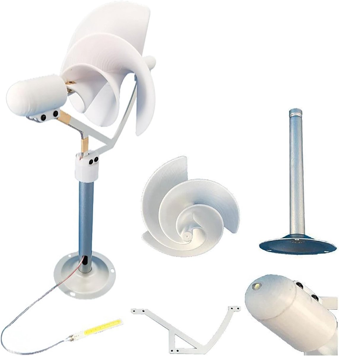 DIY Windturbine Model 10W Micro Spiral Generator voor Onderzoek en Decoratie
