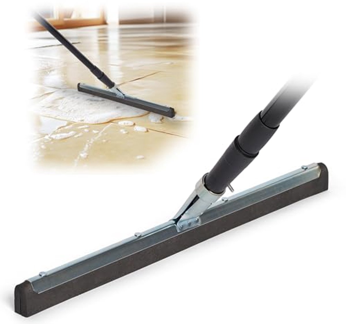 Professionele Vloertrekker 45 cm met Staal voor Douche en Vloer