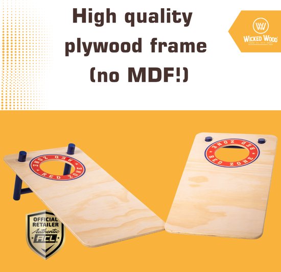 Set Cornhole 90x60 - Wicked Wood Games - Complet Set Cornhole 90x60 - Wicked Wood Games - Complet