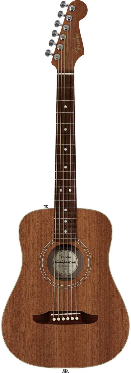 Fender California Standard Redondo Mini Natural Sapele - Akoestische gitaar