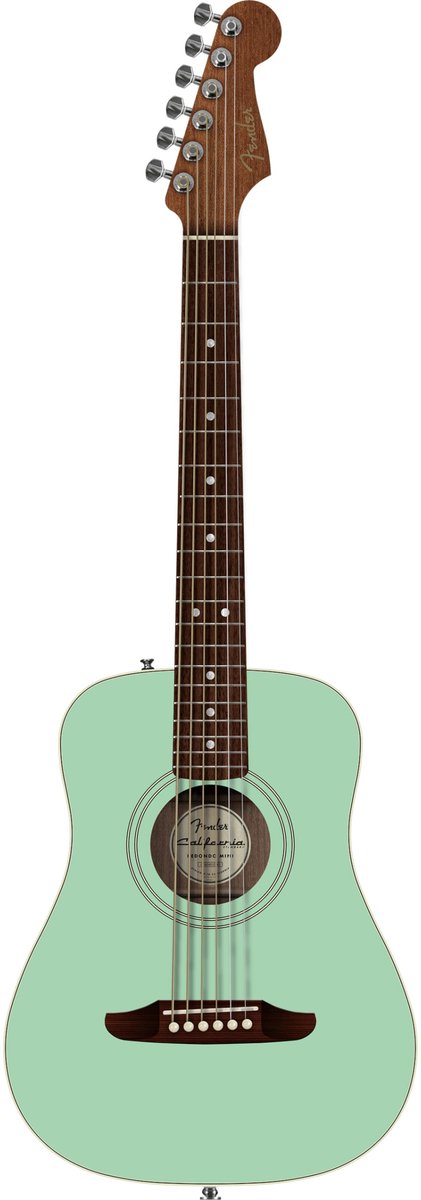 Fender California Standard Redondo Mini Surf Green - Akoestische gitaar