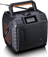 Lenco ODR-160GY - Krachtige draagbare outdoor DAB+/FM Radio met Bluetooth - Bouwradio IPX5 waterbestendig - Grijs