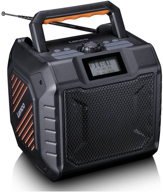 Lenco ODR-160GY - Krachtige Draagbare DAB+/FM Radio met Bluetooth