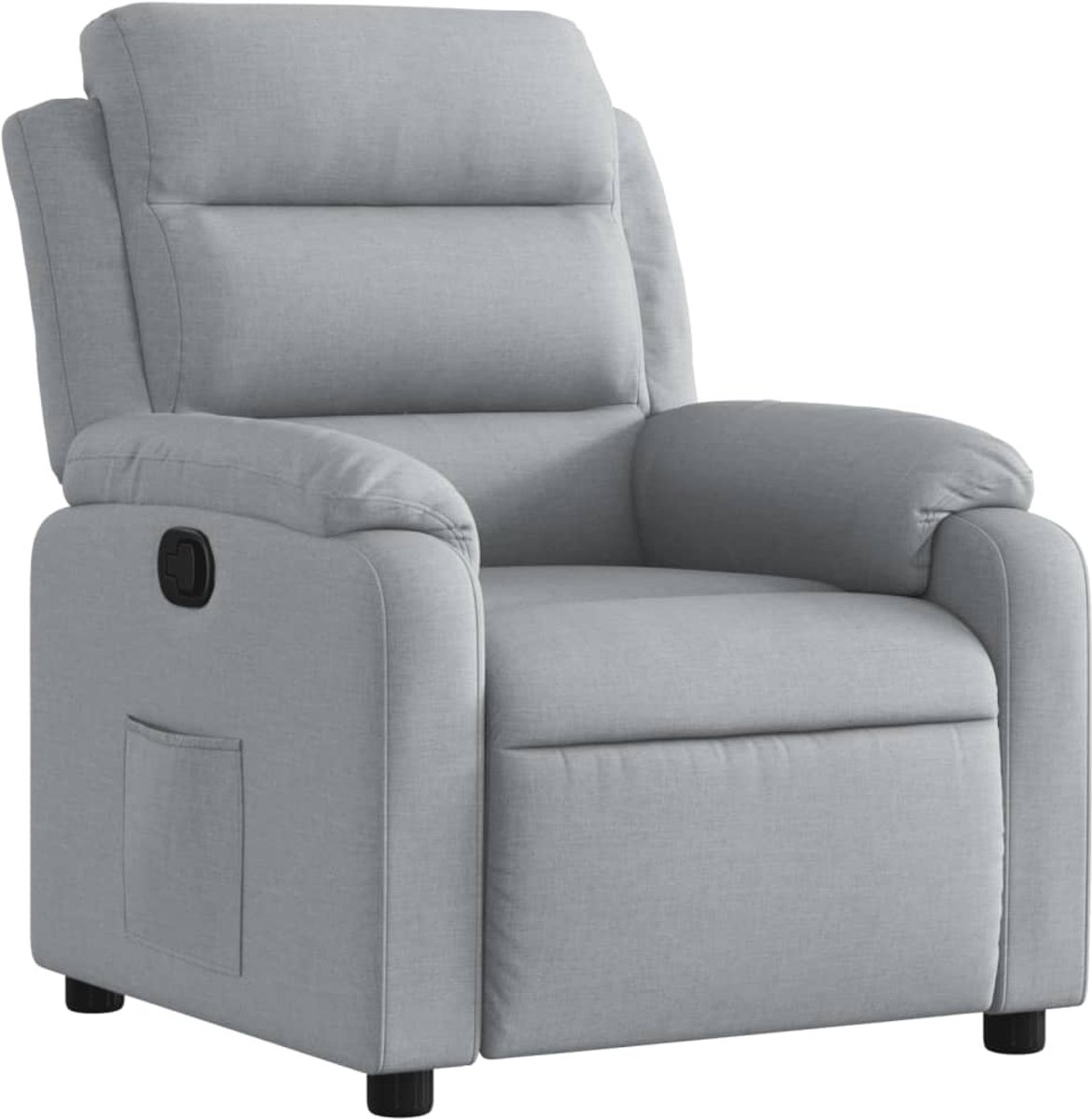 vidaXL Relaxfauteuil - lichtgrijze - stof Lichtgrijs