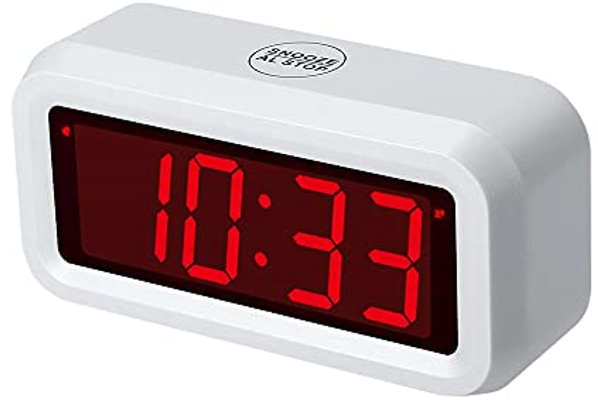 Digitale Alarmklok Draadloos met Groot Display voor Slaapkamer