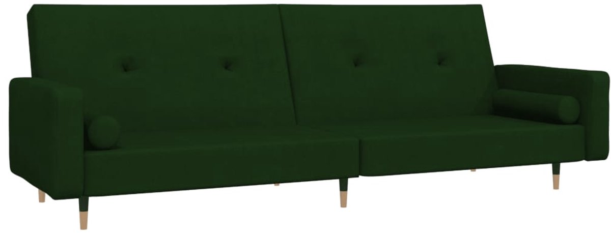 Slaapbank - Uitklapbaar - Slaapstoel - Logeerbed - Zetelbed - Slaapfauteuil - Vouwbed - 2 persoons - Zeer comfortabel - Donkergroen
