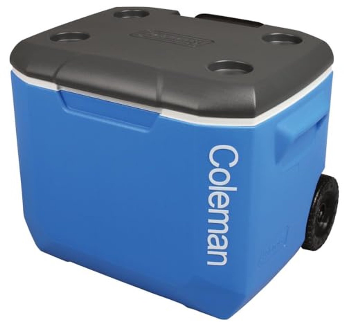 60 QT Koelbox met Wielen - 56 Liter Capaciteit, 4 Dagen Koeling, Ideaal voor Kamperen en Picknicks