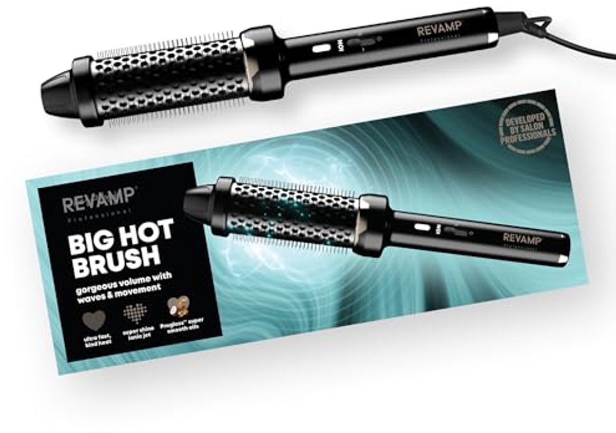 Big Hot Brush met Volume en Glans - Ergonomisch Design en Snelle Verwarming