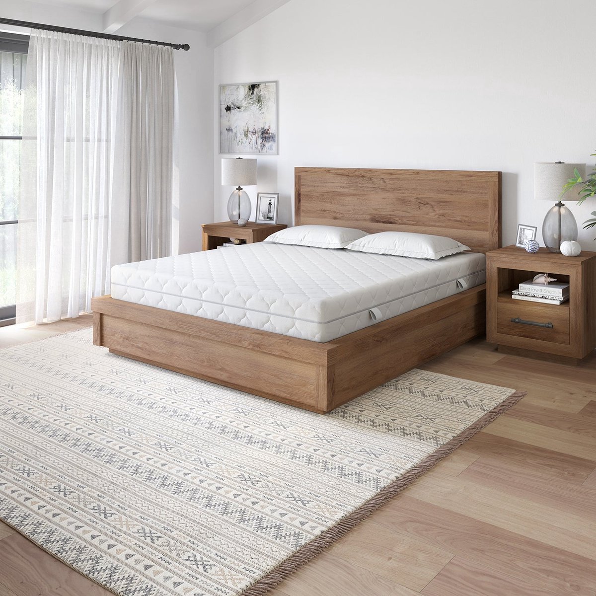 Matras 140 x 200 cm - Hoogte ca. 21 cm - Pocketvering matras 140x200 - Matrassen ergonomisch - Pocketveer matras met koudschuim - Matras tweepersoons - Matras Zacht