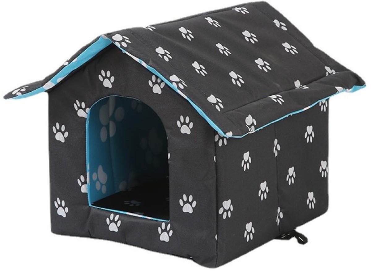 TuseRxln Kattenhuis - Kattenmand - Winterbestendig En Waterdicht Bescherming Voor Buiten - 1 - Zwart