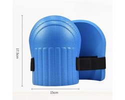 1 Paar Kniebeschermers voor Tegel - & Metselwerk - Verdikte Kniepads met EVA-Rubber Bescherming - Comfortabele Werkbescherming voor Tuin, Bouw & Vloerwerk - Duurzaam & Lichtgewicht - Blauw
