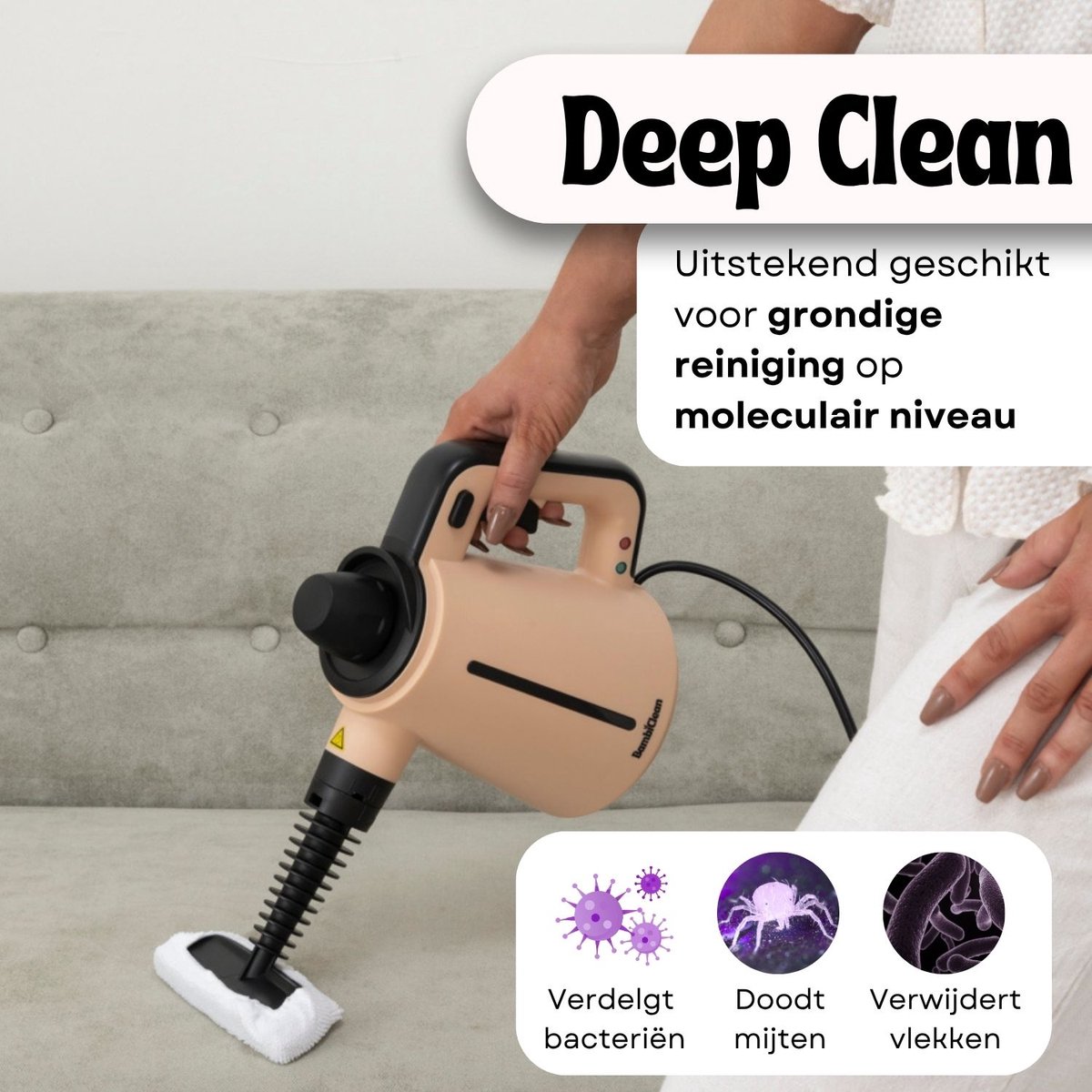 BambiClean SteamBuddy Stoomreiniger 15-in-1 thumbnail 4