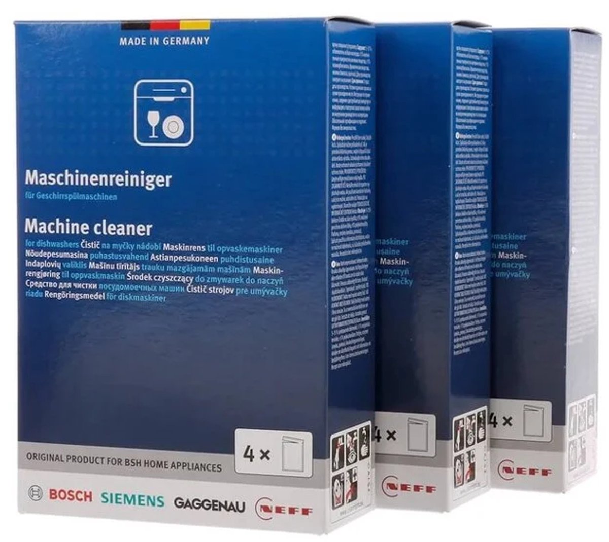 Siemens Bosch Vaatwasmachine Reiniger – 12 Stuks – Dieptereiniging voor Vaatwasser – Origineel 00312485 — afbeelding 1