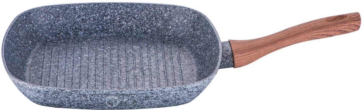 Berlinger Haus 1208 - Grillpan Forest line - 28 Cm - grijs - bamboe hout