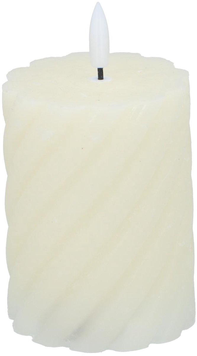 Arti Casa LED Kaars - Bewegende Vlam - 7,5 x 10 cm - Wit