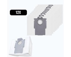 12x Stofzuigerzakken geschikt voor Roborock Q5+, Q7+ en Q7 Max+, S7 MaxV Ultra, S7 Pro Ultra, Q8+ max en pro, S8+ S8 Pro Ultra stofzakken zakken zuigstation - StrongFlow