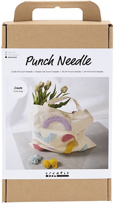 CC Hobbyset Punch Needle Sac de transport Couleurs pastel