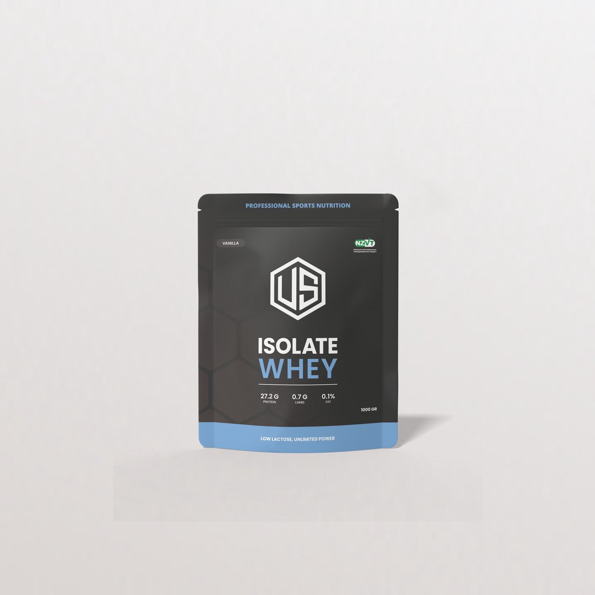 Ultimate Shape - Whey Isolate, Vanilla - low lactose - Dopinggetest - NZVT- spierherstel - kracht - whey - spieropbouw