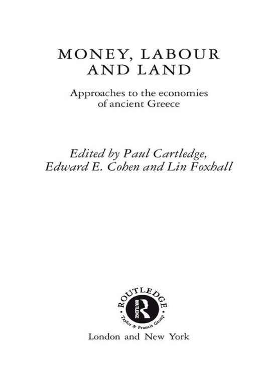 Money, Labour and Land - cover
