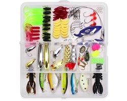 101-delige Kunstaas Set - Vissen Lokdozen - Complete Vangst Kit met Haken & Aas - Voor Zoet- & Zoutwater - Handige Opbergbox - Vissers Accessoires