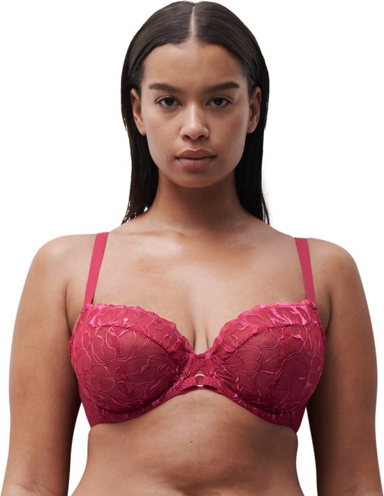 Soutien-gorge emboîtant Chantelle Fleurs , BH Candy Apple 85 F