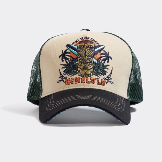 Casquette King Kerosin Trucker Vert Honolulu