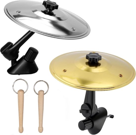 Foto: Autobekkens autobekkens luchtrooster bekkens voor autoventilatieroosters clip on mini trommelbekkens eenvoudig te installeren past op alle auto s vrachtwagens een leuk cadeau voor bestuurders en muziekliefhebbers goud zilver cyslmuk 