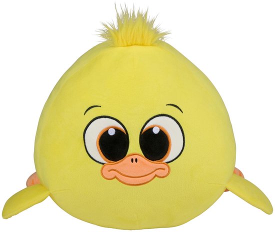 Eddy Toys Pluche Eend Knuffel Dier 40 cm - Zachte Knuffel Eend met Grote Ogen - Gele Knuffel voor Baby en Kind - Eend Knuffel voor Jongens en Meisjes - Schattige Dierenknuffel Cadeau