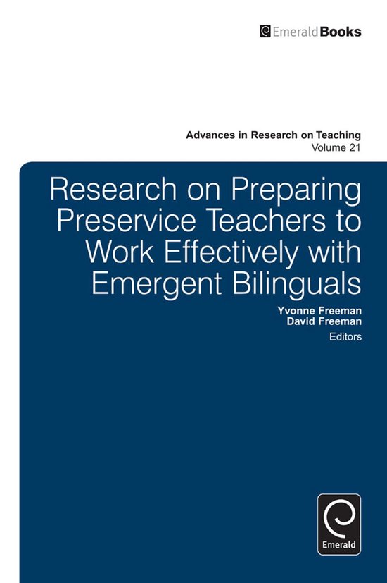 Advances in Research on Teaching 21 - Research on Preparing  ... - cover
