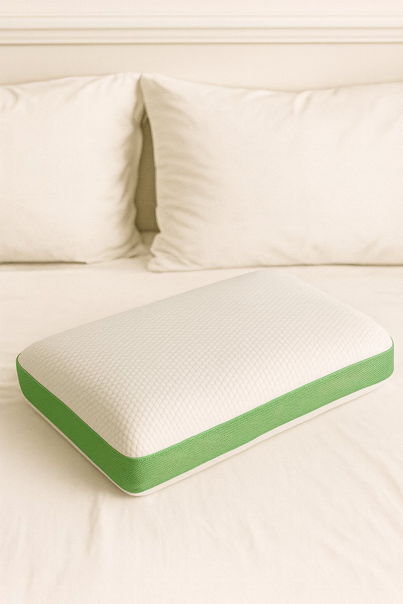 Mevaz Memory Foam Kussen – Ergonomisch Hoofdkussen – Traagschuim – Ademend & Drukverlagend – 60 x 40 x 14 cm