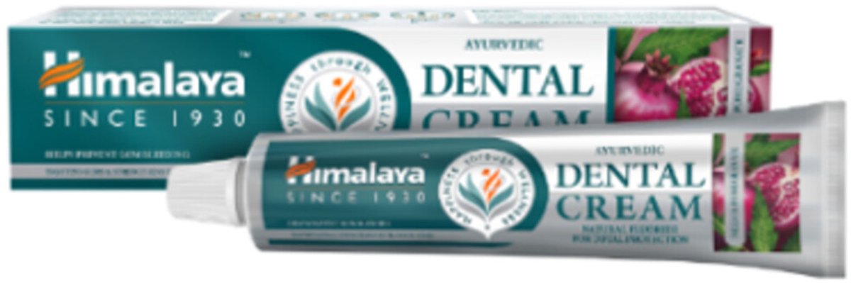 Himalaya Ayurvedic Dental Cream with Natural Fluoride - 3 x 100g - Voordeelverpakking - Tandpasta - Ayurvedische Kruidentandpasta met Fluoride voor Gezonde Tanden en Tandvlees
