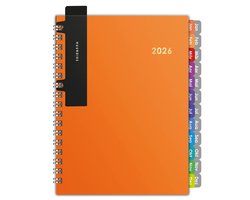 Huurdies - Agenda 2026 - A5 – Goudfolie – Hardcover - Oranje