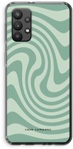 Case Swirl - Coque Samsung Galaxy A32 4G - Vert tourbillon - Coque souple pour téléphone - Protection tous côtés et bord d'écran
