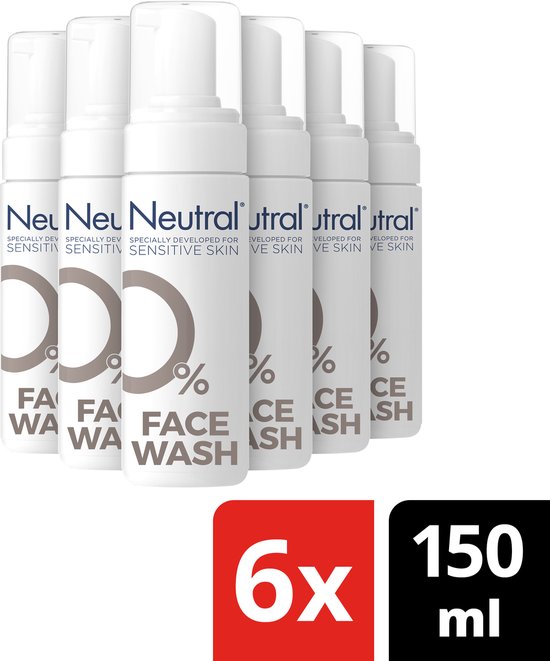 Neutral - 0% Lotion - Face Wash - 6 x 150 ml