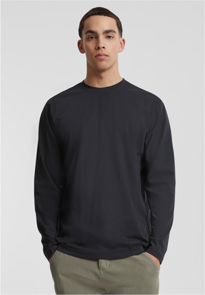 Urban Classics Basic Longsleeve shirt 5XL Zwart