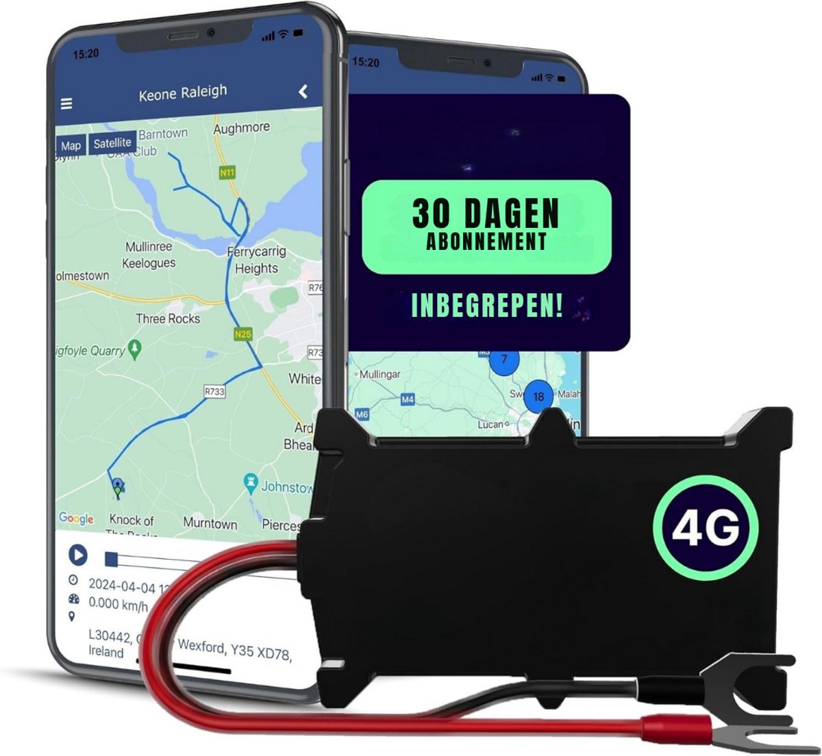 SCH® GPS Tracker auto - GPS Tracker - GPS Trackers - Zwart - 23cm x 17cm x 2cm