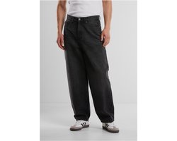 Urban Classics - Tapered Heavy Ounce Baggy Jeans Broek rechte pijpen - Taille, 32 inch - Zwart