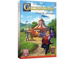 foto van 999 Games - Carcassonne: Circus & Artiesten - Uitbreiding 10 - Nieuwe Versie - NL -EN