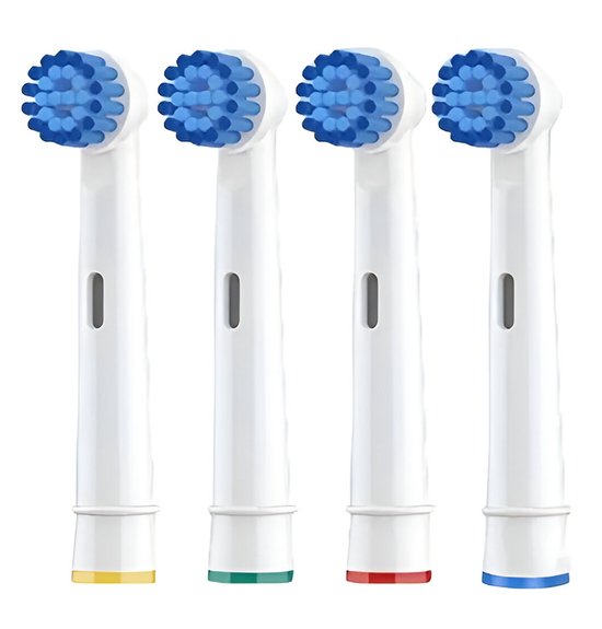 Opzetborstels Sensitive Clean passend op Oral-B 4 stuks Zacht Blauw