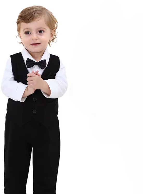 Costume Bébé Garçons - Mariage - Costume - Gilet - Smoking - Costume