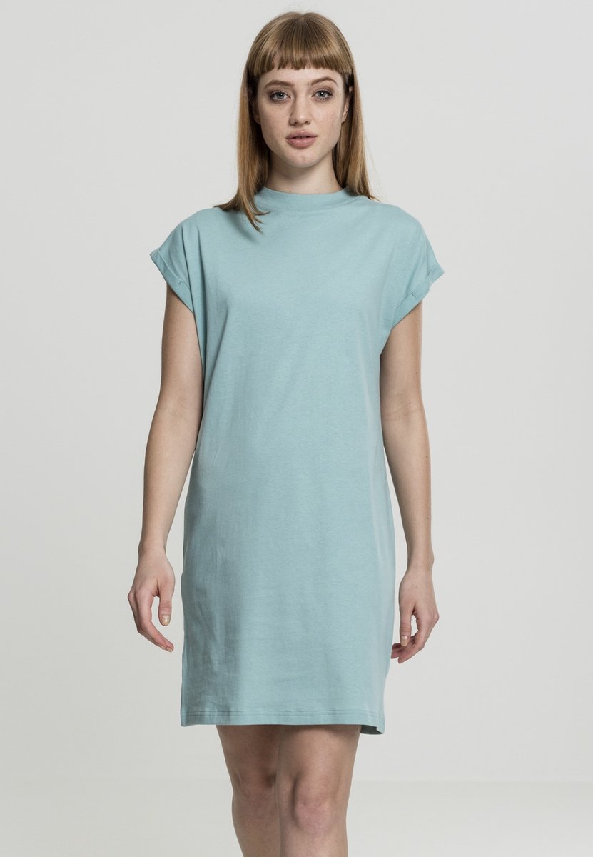 Urban Classics Turtle Extended Shoulder Dames Mini-jurk – L Zwart