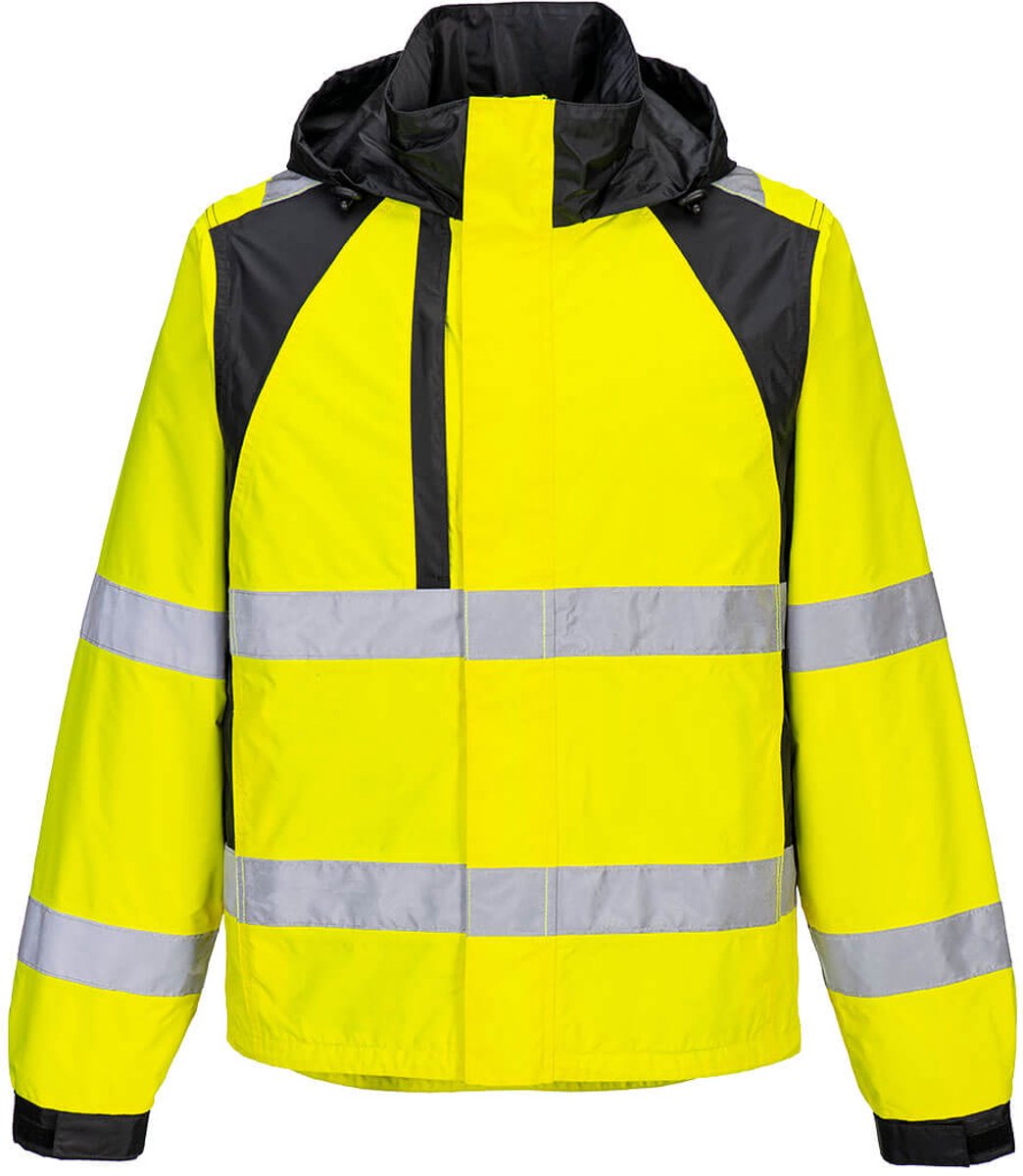 Portwest WX2 Eco Hi-Vis Regenjack CD860 Zwart