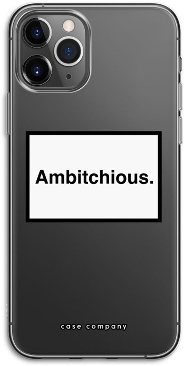 Case Company® - Hoesje geschikt voor iPhone 11 Pro hoesje - Ambitchious - Soft Cover Telefoonhoesje - Bescherming aan alle Kanten en Schermrand