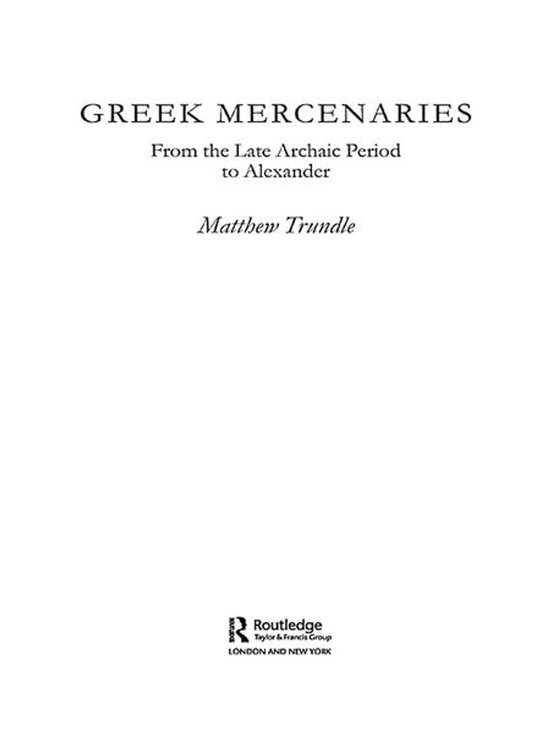 Greek Mercenaries - cover
