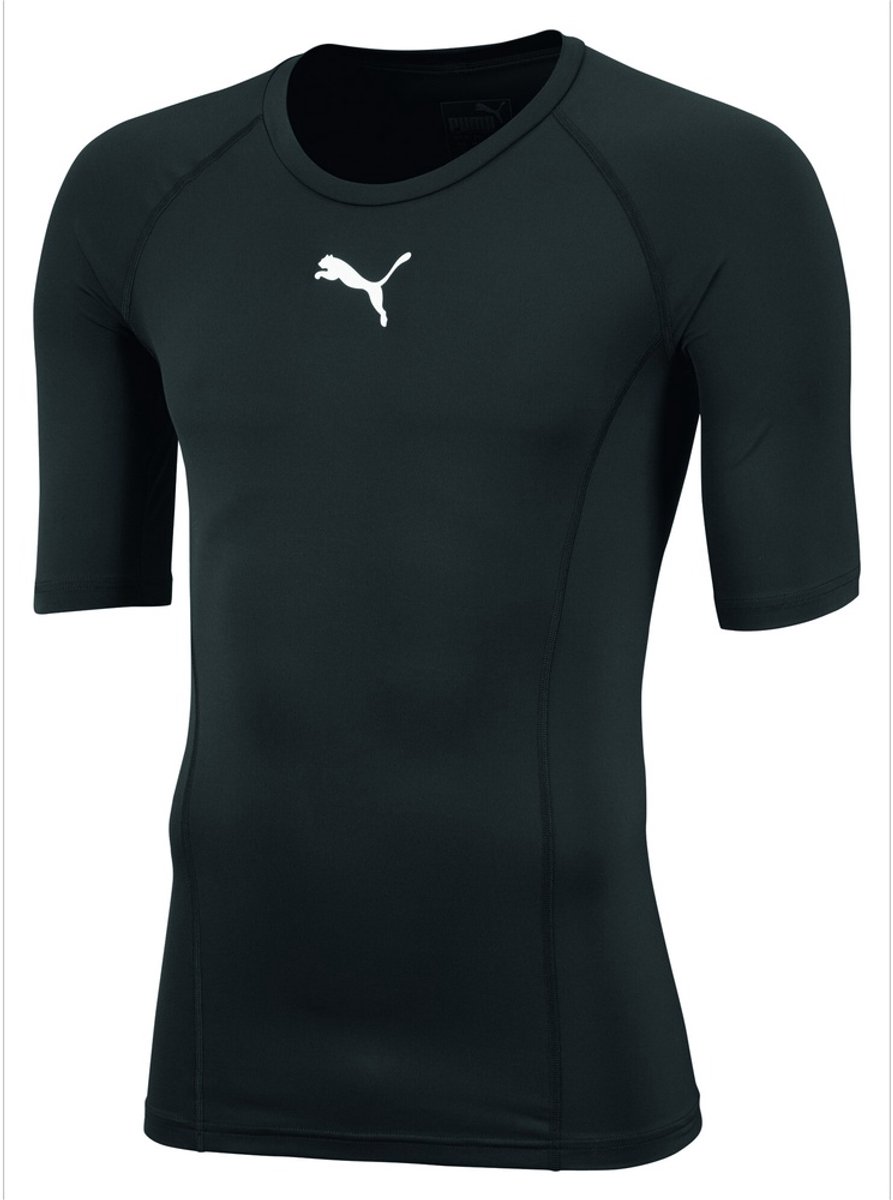 Puma Kinder Shirt LIGA Baselayer Tee SS Jr 655919 Puma -116 Zwart