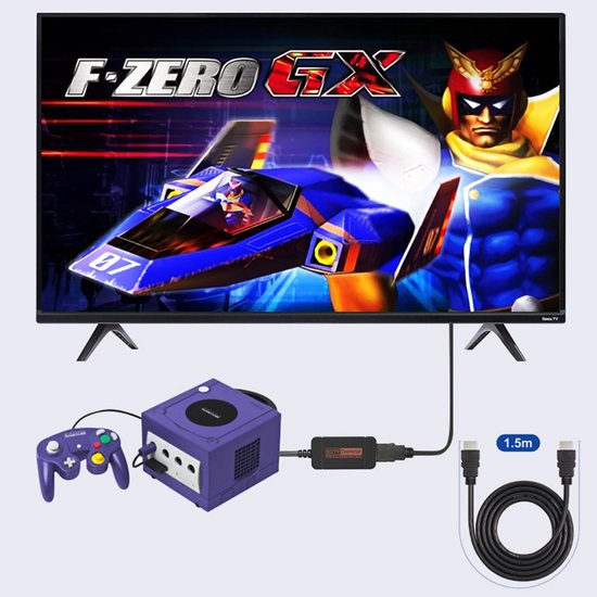 N64/NGC/SNES Naar, Voor N64 HD Multimedia Interface Adapter Kabel 3 HDMI 1080P Game Console Weergavemodi Plug en Play Video Converter met Netsnoer Voor TV Monitor