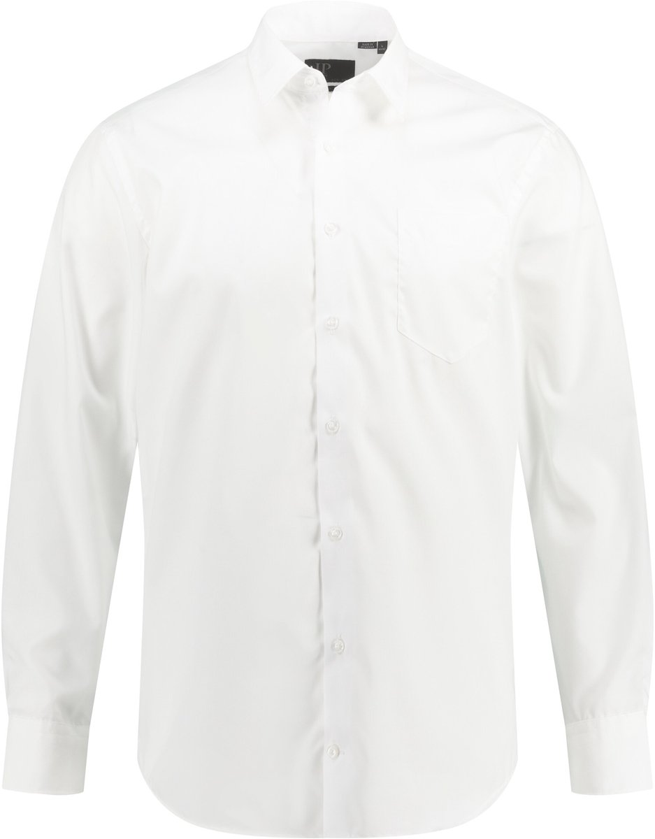 JP 1880 - Heren - Overhemd business moderne pasvorm strijkvrij - Sneeuwwit - Maat 6XL